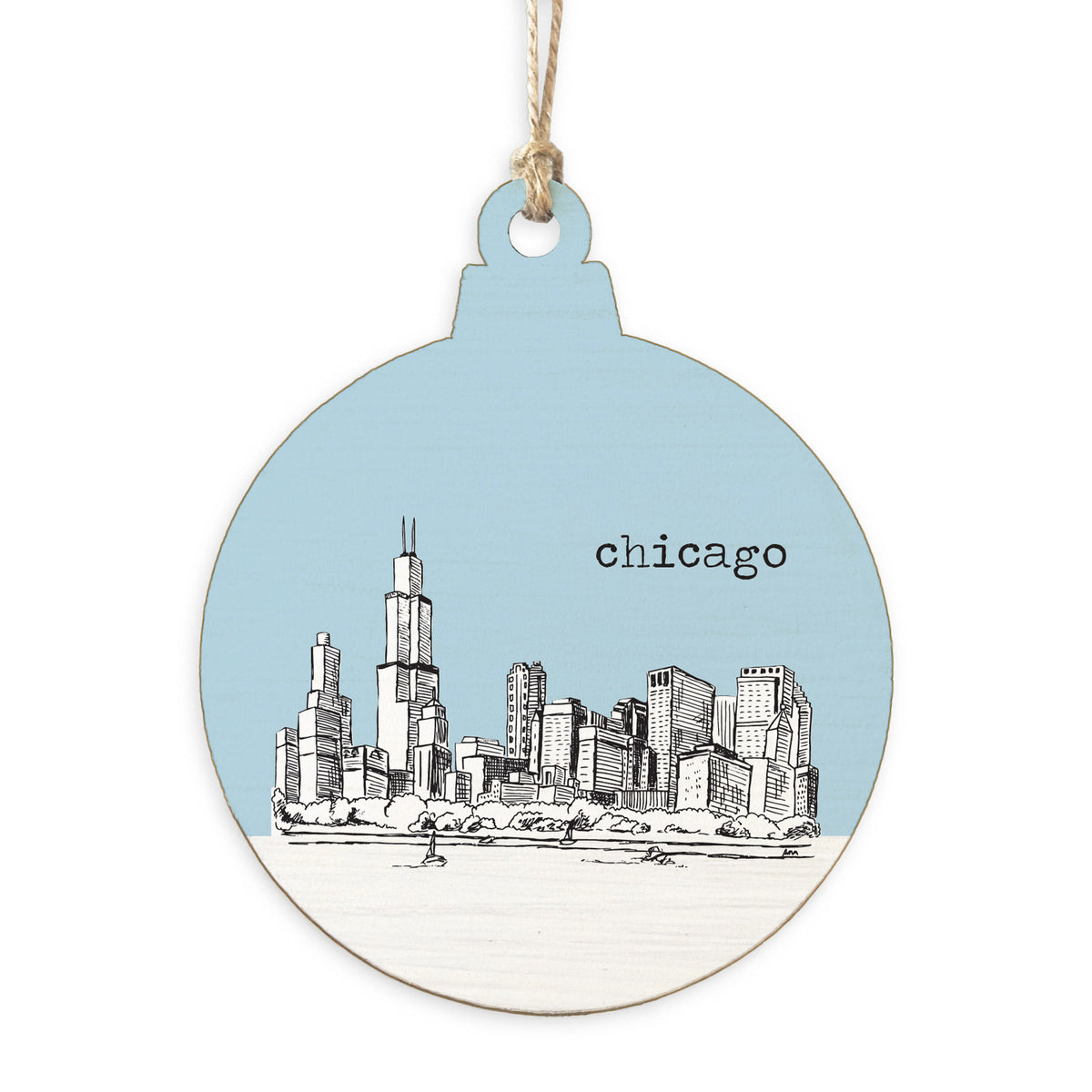 Chicago City Skyline Ornament