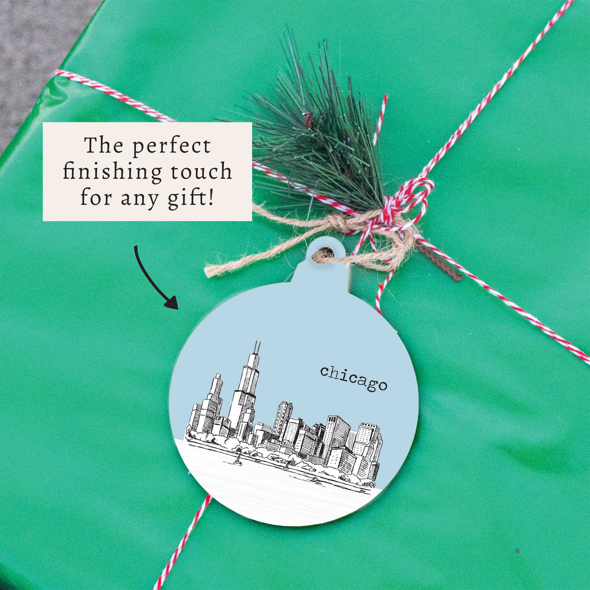 Chicago City Skyline Ornament