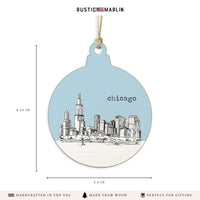 Chicago City Skyline Ornament