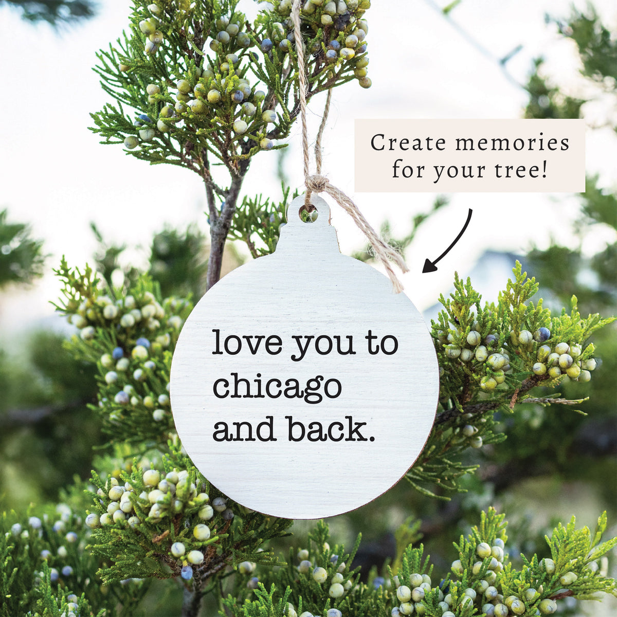 Love You To Chicago Ornament