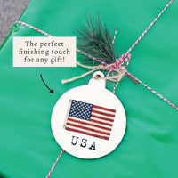 Americana USA Vintage Flag Ornament