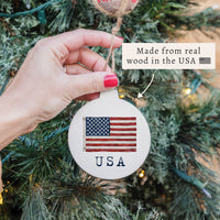 Americana USA Vintage Flag Ornament