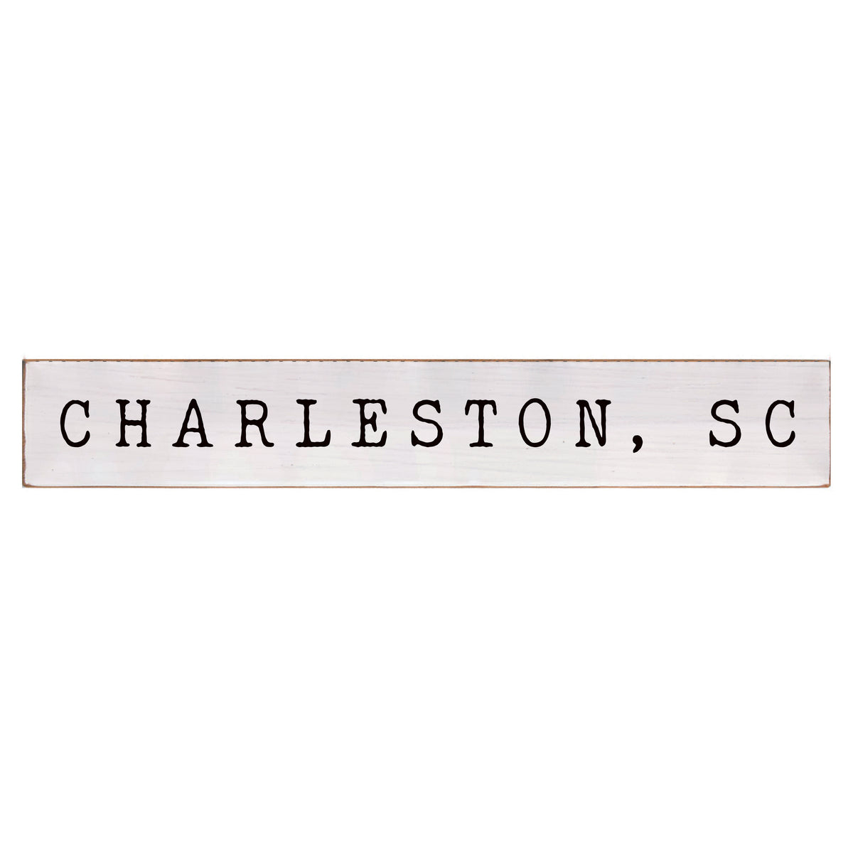 Serif White and Black Personalized Barn Wood Sign