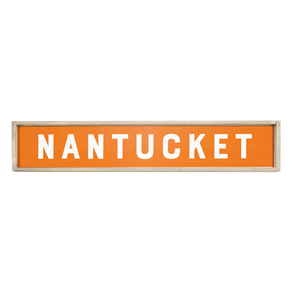Bold Orange Personalized Barn Wood Sign