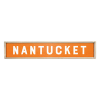 Bold Orange Personalized Barn Wood Sign