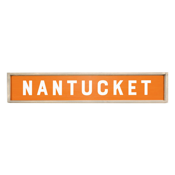Bold Orange Personalized Barn Wood Sign