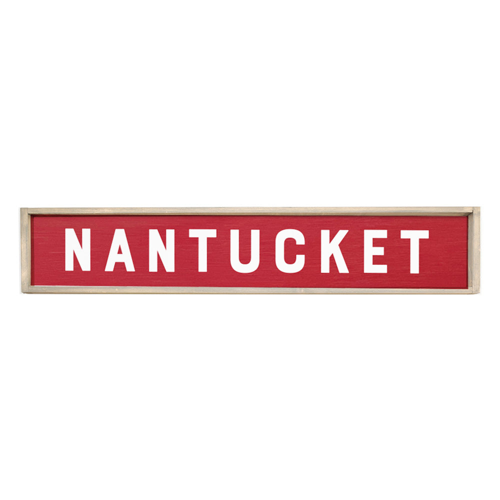 Bold Red Personalized Barn Wood Sign