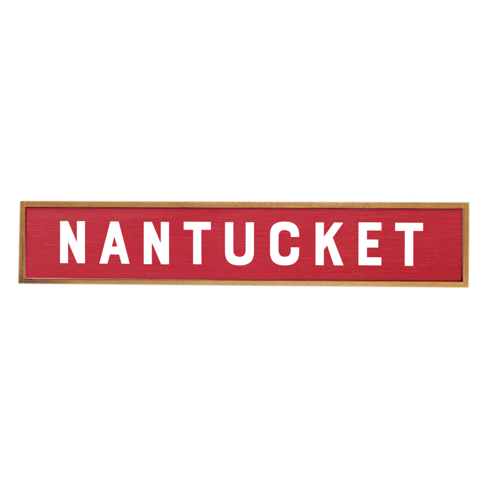 Bold Red Personalized Barn Wood Sign