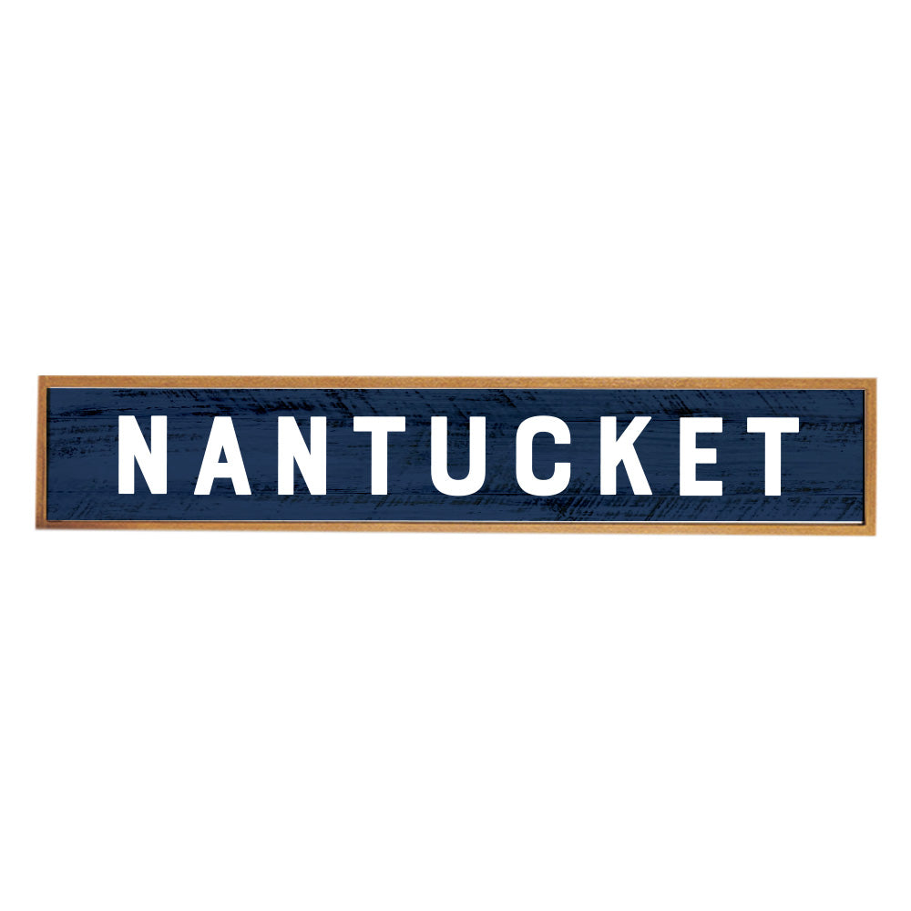 Bold Navy Personalized Barn Wood Sign