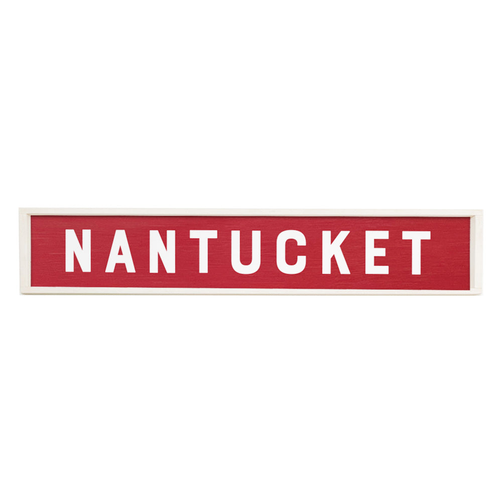 Bold Red Personalized Barn Wood Sign