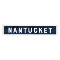 Bold Navy Personalized Barn Wood Sign