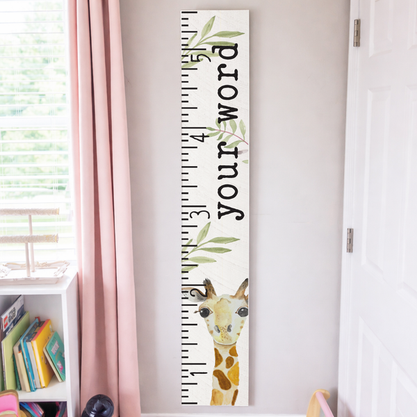 Your World Giraffe Personalized Growth Chart