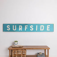 Bold Surf Blue Personalized Barn Wood Sign