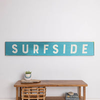 Personalized Surf Blue Barn Wood Sign