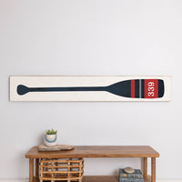 Navy Oar Personalized Barnwood Sign