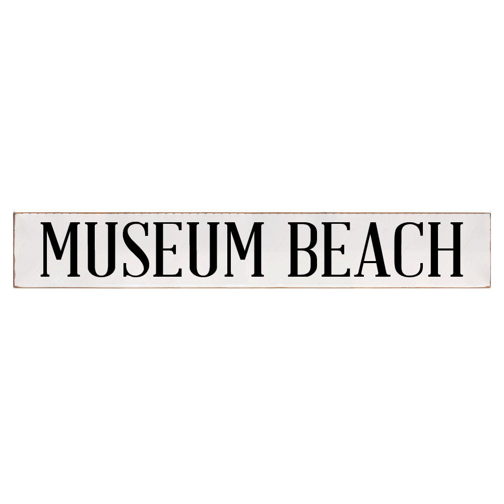 Serif White Personalized Barn Wood Sign