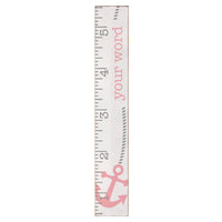 Pink Anchor Personalized Growth Chart