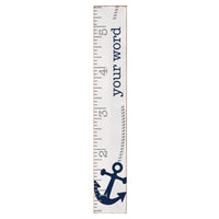 Navy Anchor Personalized Growth Chart