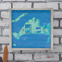 Martha's Vineyard Chart Map Wall Art