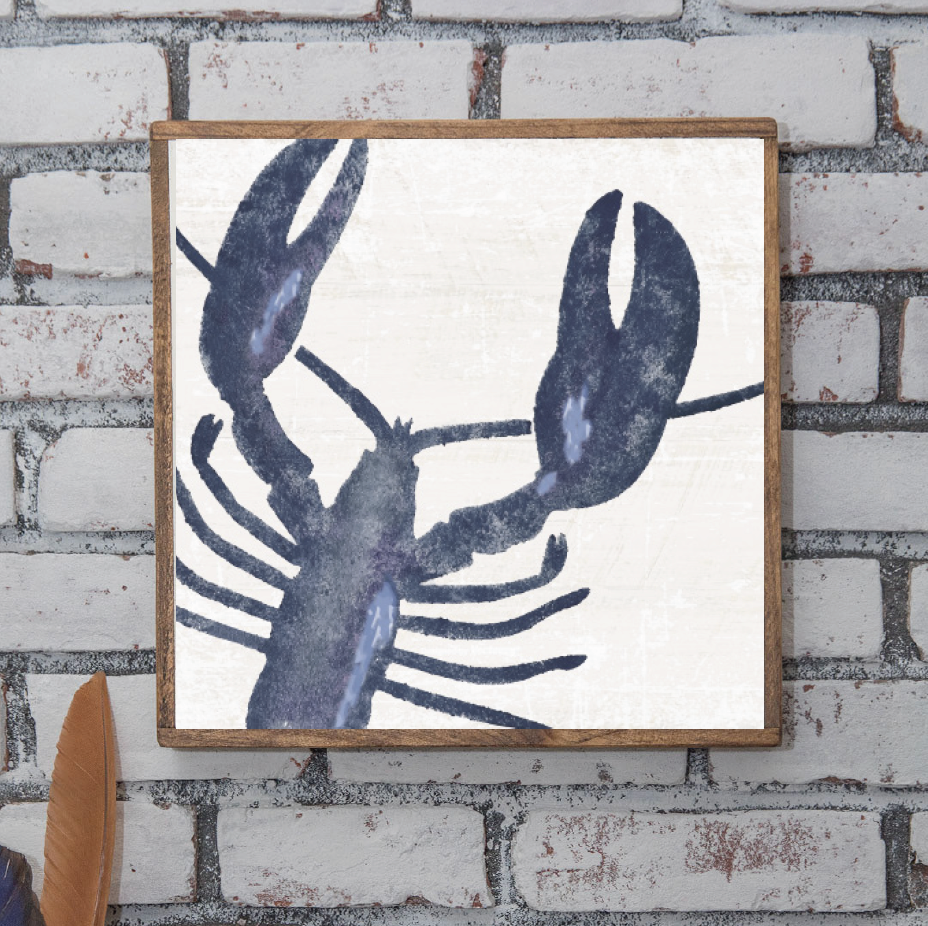 indigo-lobster-large-wall-art