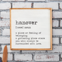 Home Definition Personalized Wall Art