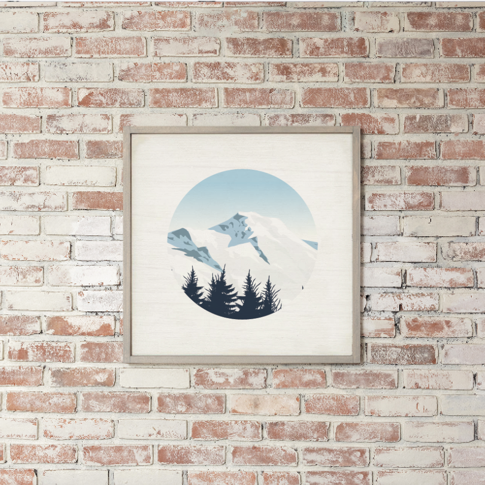 Scenic Mountain Top Wall Art