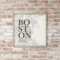 Black and White City Grid Wall Art