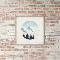 Personalized Scenic Mountain Top Wall Art