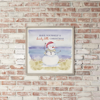 Personalized Have a Beachy Little Christmas Wall Art