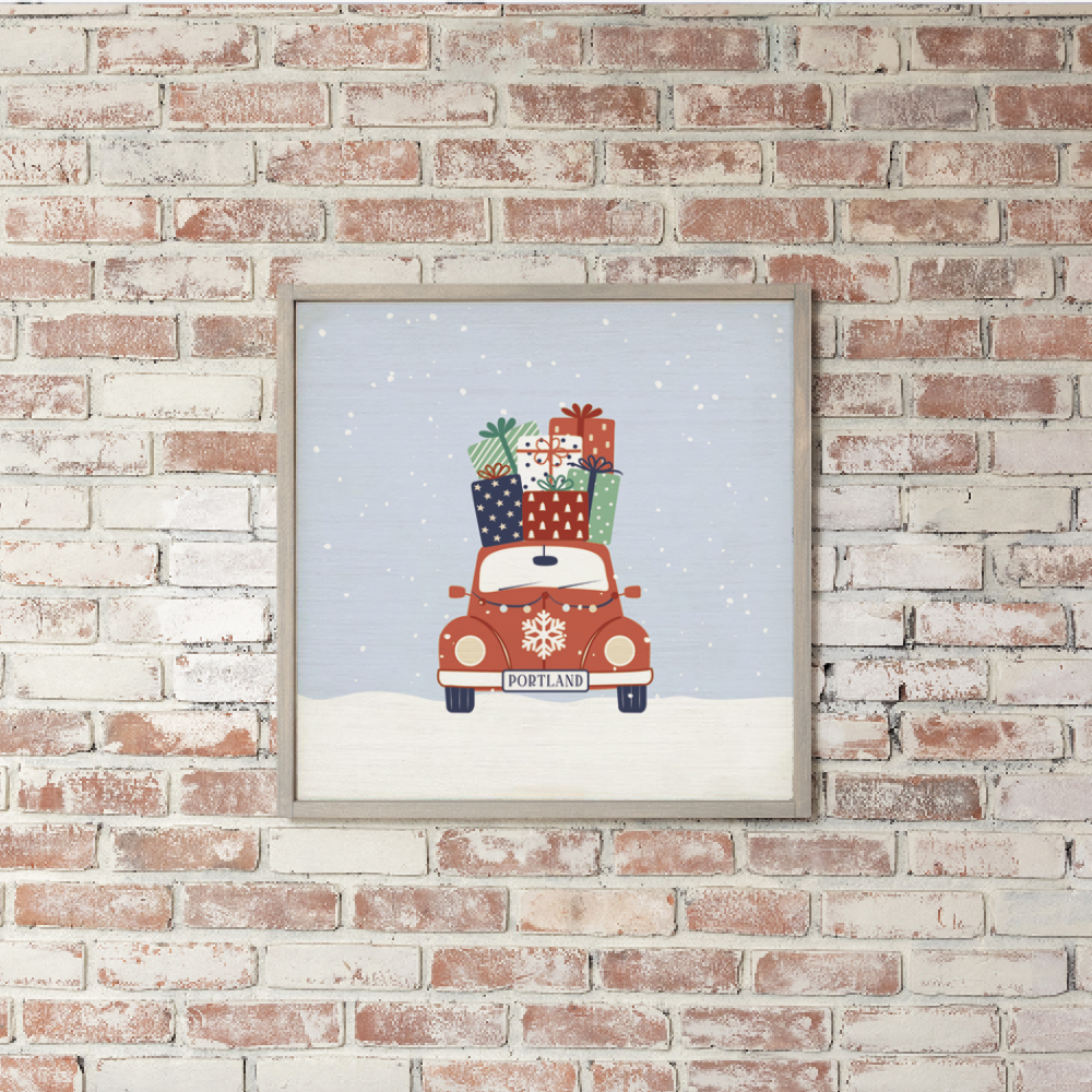 Personalized Holiday Haul Wall Art