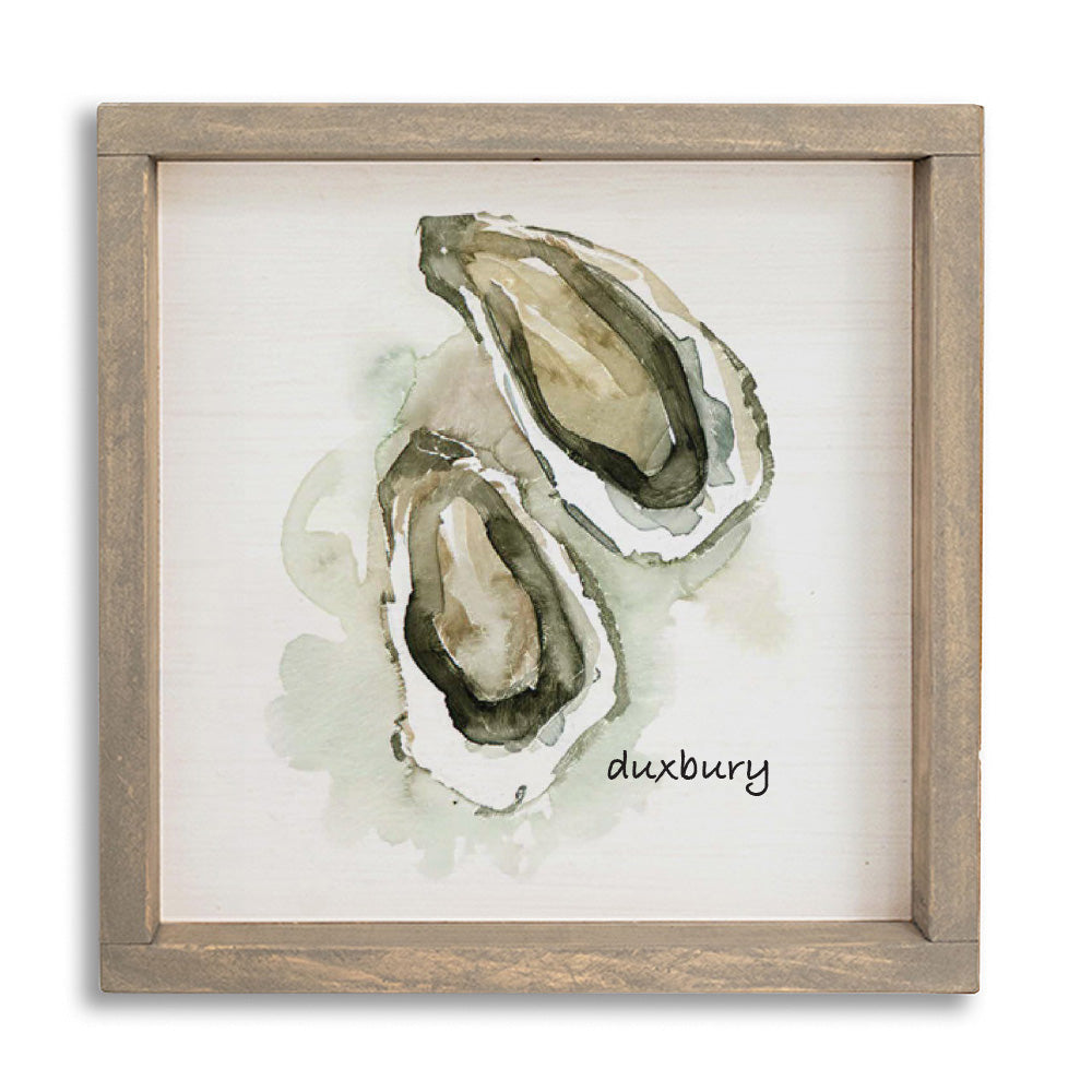 Watercolor Oysters Personalized Wall Art