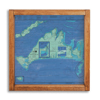 Martha's Vineyard Chart Map Wall Art