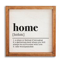 Home Definition Personalized Wall Art