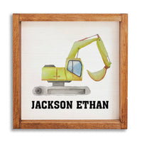 Digger Personalized Wall Art