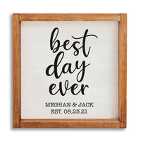 Best Day Ever Personalized Wall Art
