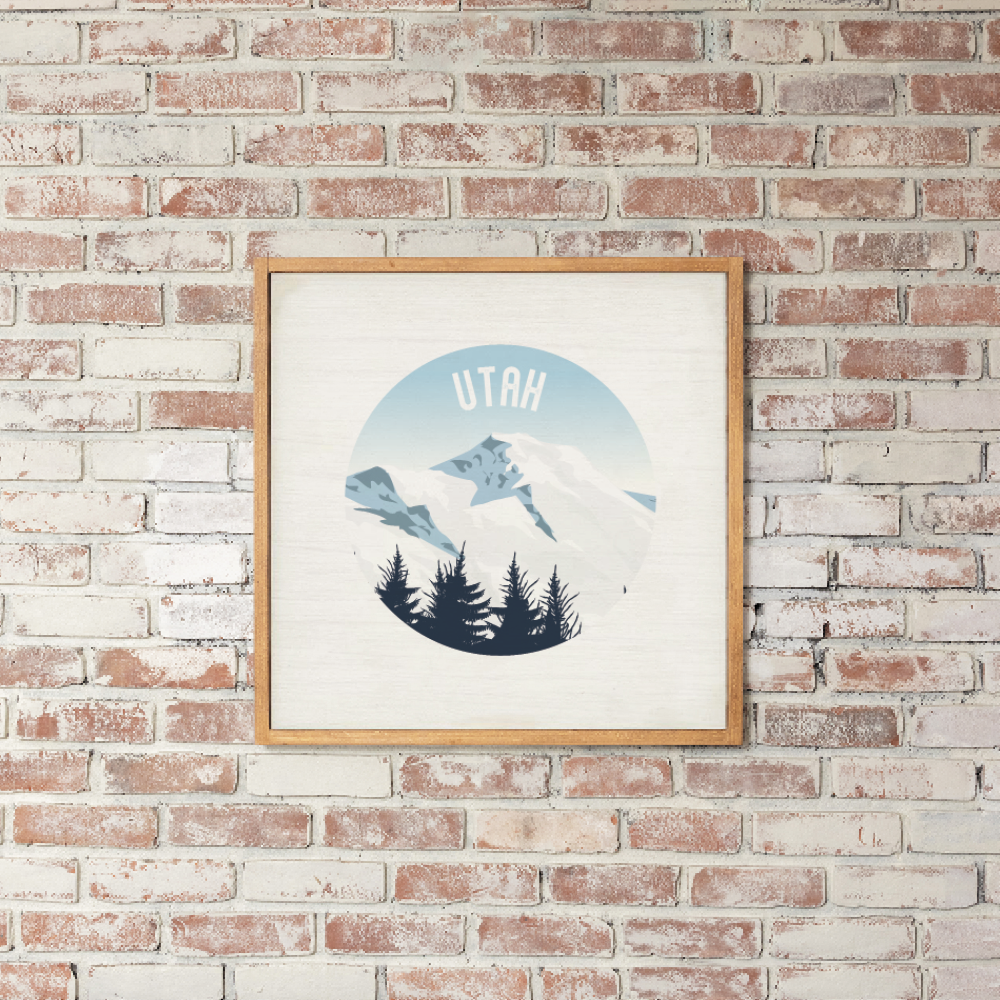 Personalized Scenic Mountain Top Wall Art