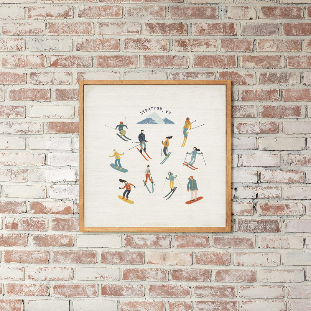 Personalized Snow Sport Harmony Wall Art