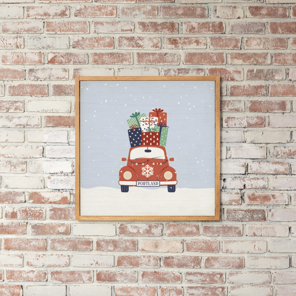 Personalized Holiday Haul Wall Art