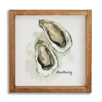 Watercolor Oysters Personalized Wall Art