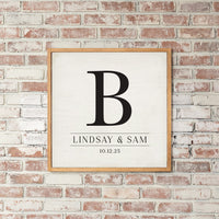 Custom Initial Personalized Wall Art