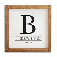 Custom Initial Personalized Wall Art