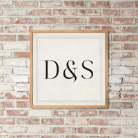 Initials Personalized Wall Art