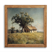 Farmhouse Tree Landscape Wall Art