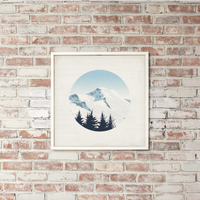 Scenic Mountain Top Wall Art