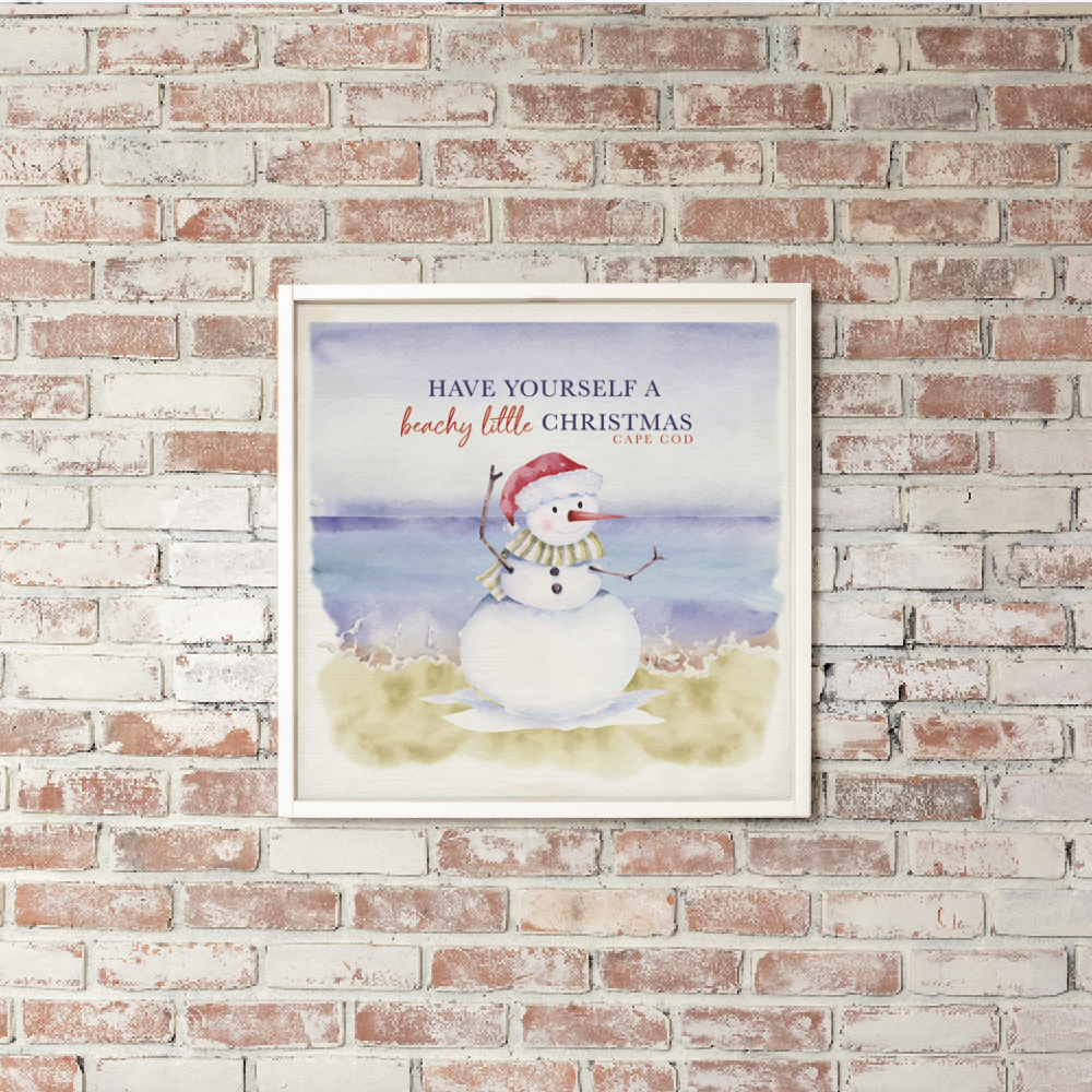 Personalized Have a Beachy Little Christmas Wall Art