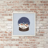 Personalized Retro Ski Run Wall Art