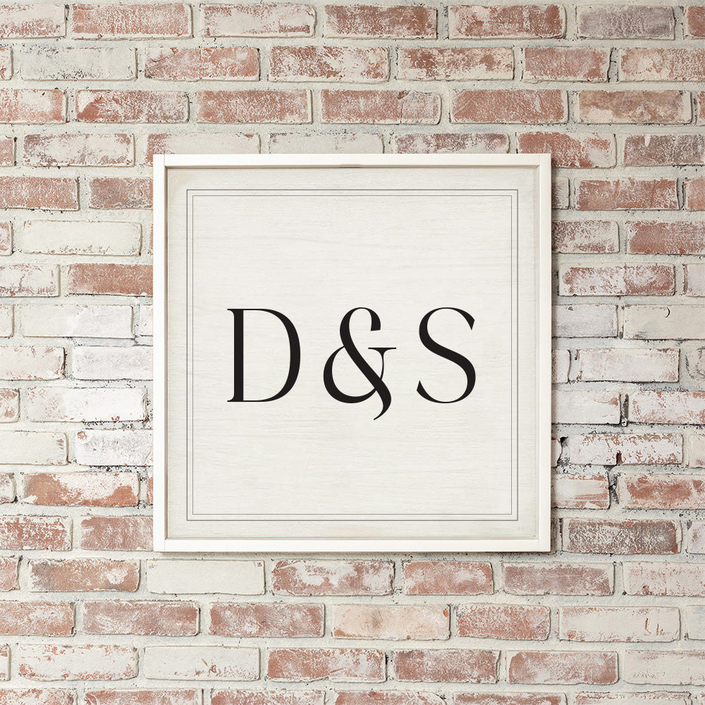 Initials Personalized Wall Art