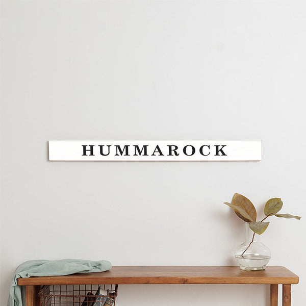 Antique White and Black Personalized Barn Wood Sign