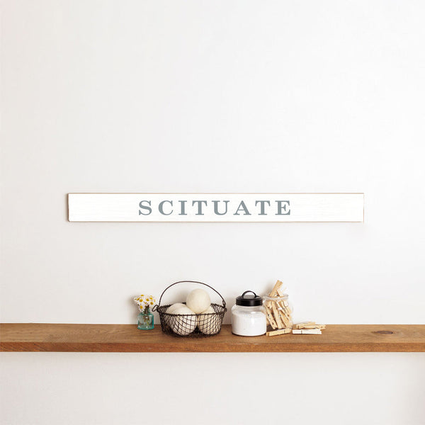 Antique White and Grey Personalized Barn Wood Sign