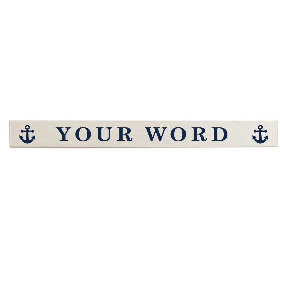 Anchor Personalized Barn Wood Sign